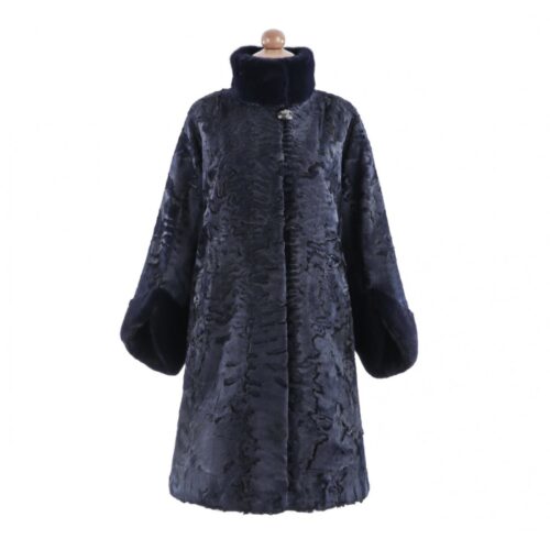 kristy blue black coat